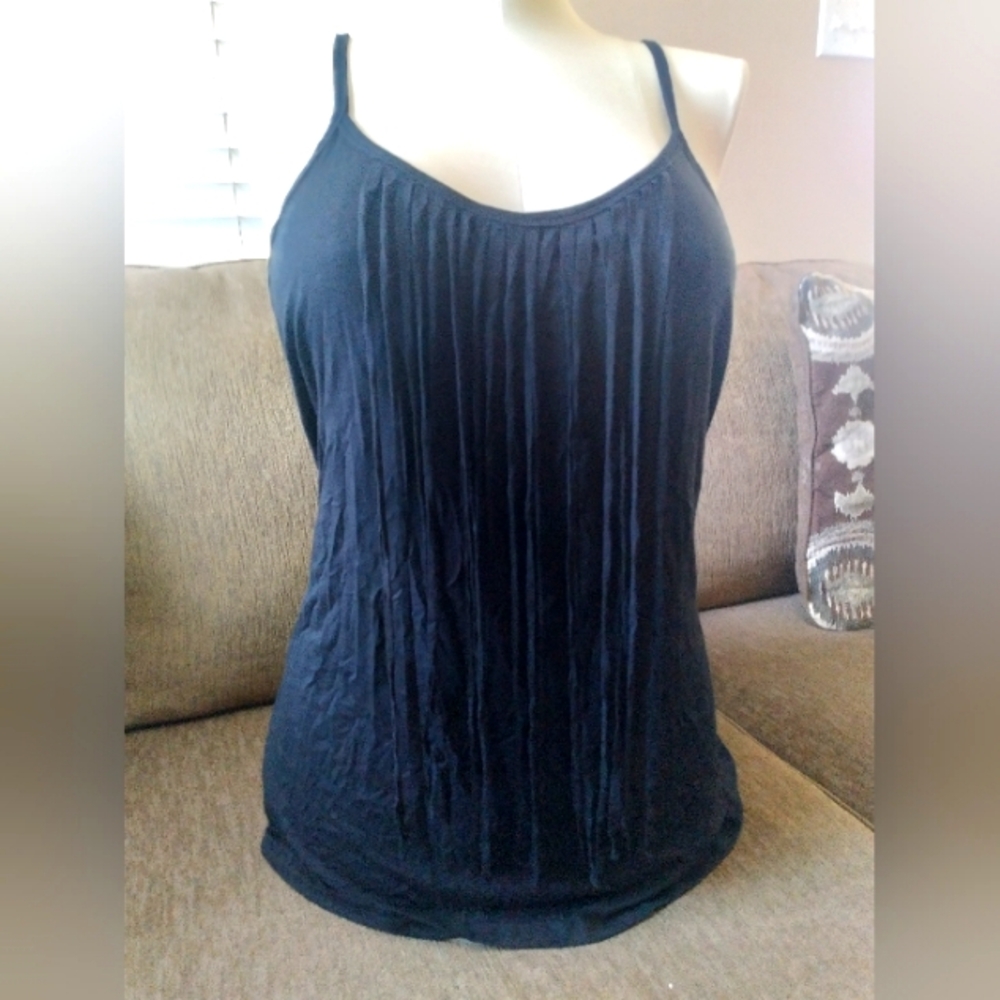 Nwt Torrid black fringe tank